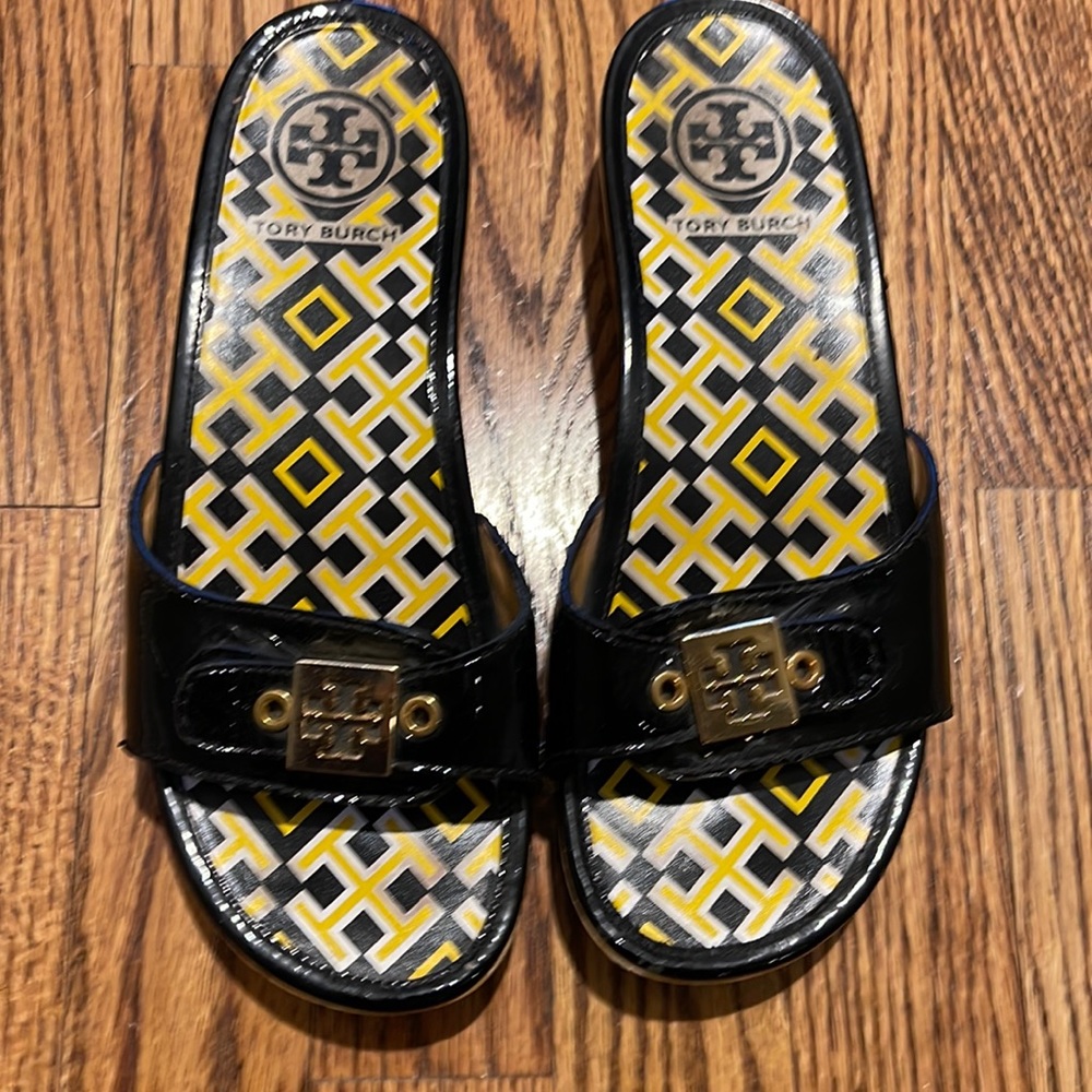 Tory Burch wooden heel sandal/clog